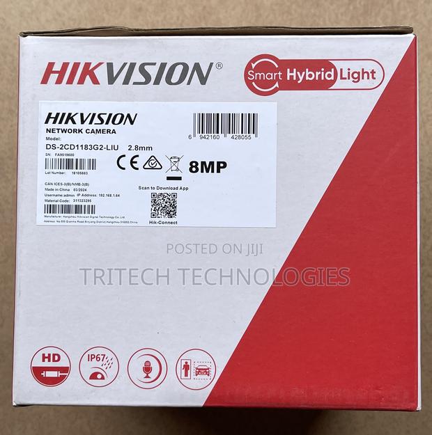 Hikvision Dome (F)8mp Full Color With Sound Ds-2cd2087g2-Lu · Photo 4