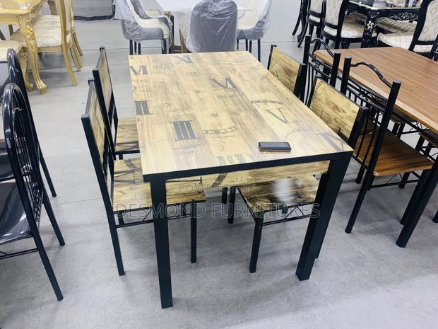 Wood Dining Table With 4 Chairs · Photo 2