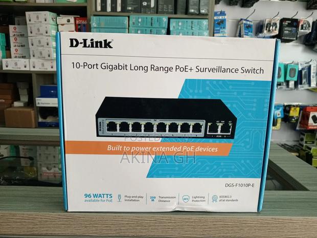 D-Link 10 Port Gigabit Long Range Poe + Surveillance Switch · Photo 2