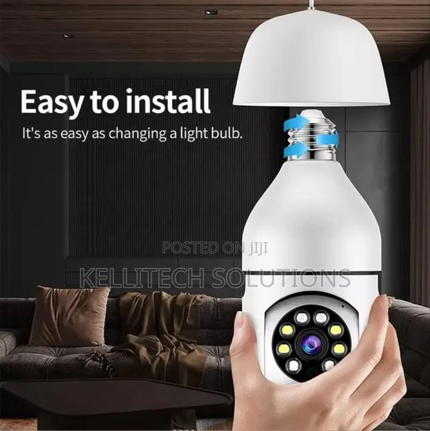 360° Wifi Bulb Cctv Camera With Android And Ios Free App · Photo 3