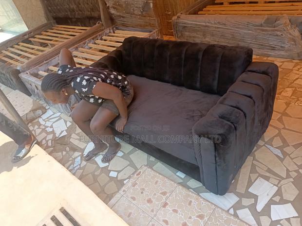 New Black Double Seater Sofa . Free Delivery · Photo 1