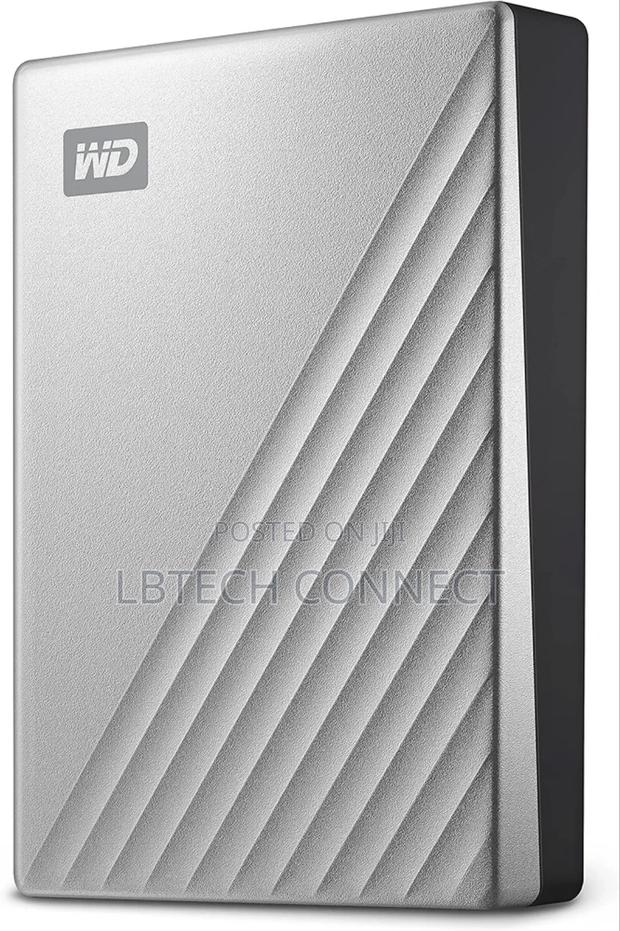 WD 4TB My Passport Ultra, Silver, Portable External Hard