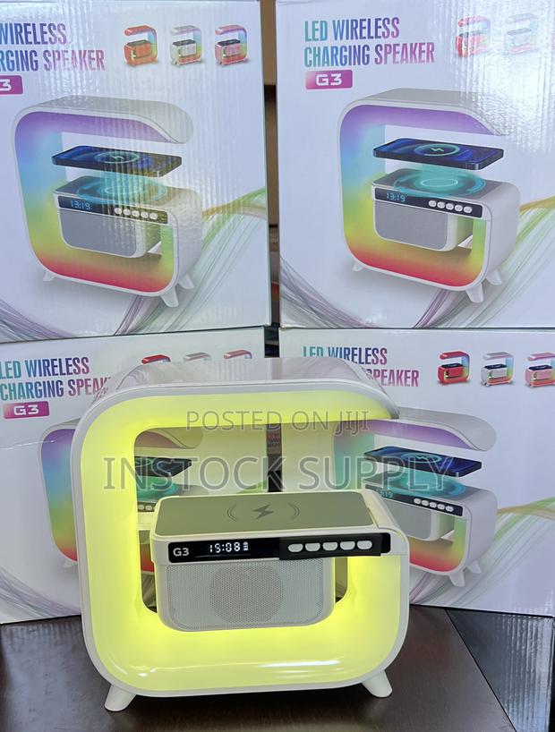 Led Wireless Charging Speaker, Bluetooth, Radio Alarm photo 3