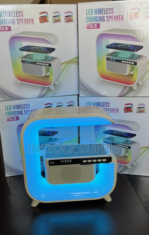 Led Wireless Charging Speaker, Bluetooth, Radio Alarm photo 5
