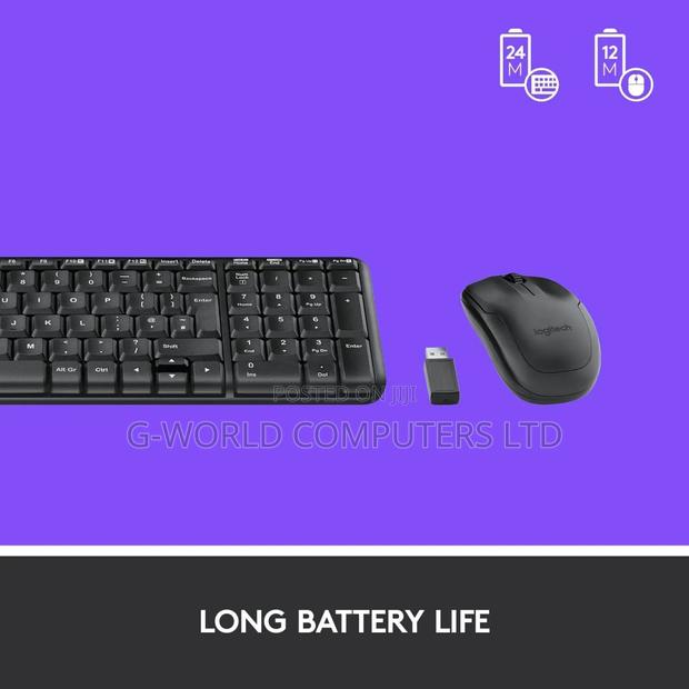 Logitech Mk220 Wireless Keyboard Mouse Combo Black photo 4