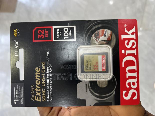Sandisk Extreme SDHC UHS-I Card 32gb Storage