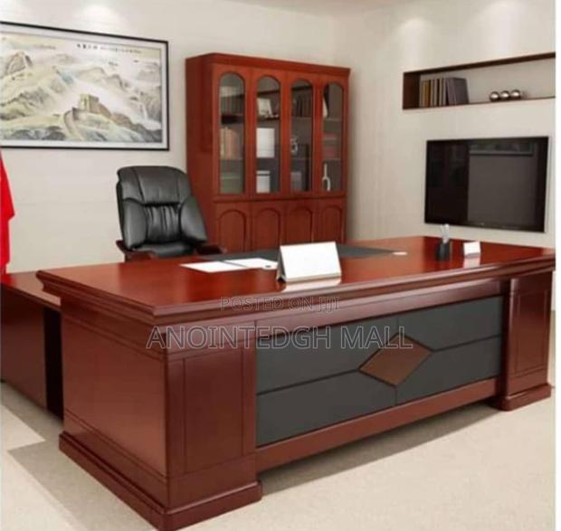 L-Shape Executive Office Desk 1.6m - Coffee Brown · Photo 1
