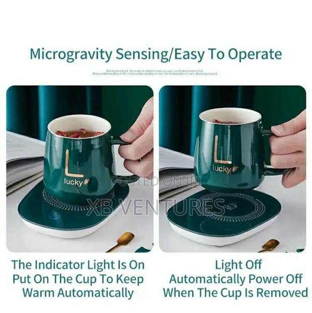 Ceramic Coffee Cup + Automatic Heating Pad Energy Saving photo 2