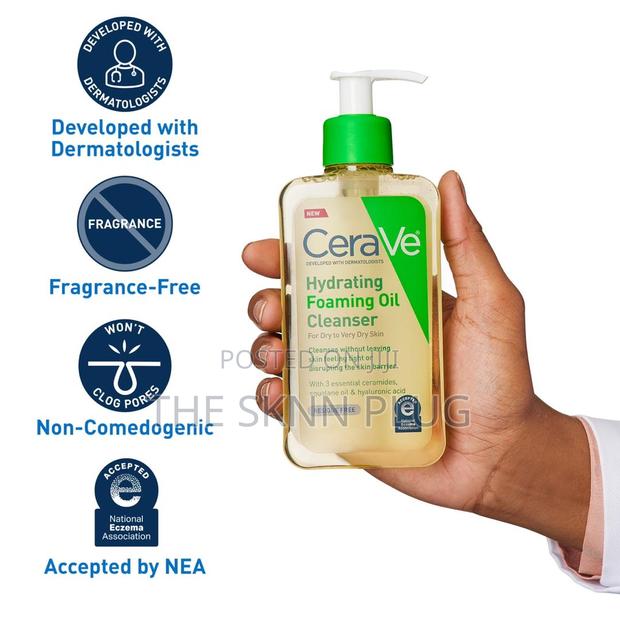 Cerave Hydrating Foaming Oil Cleanser for Face Body · Photo 4