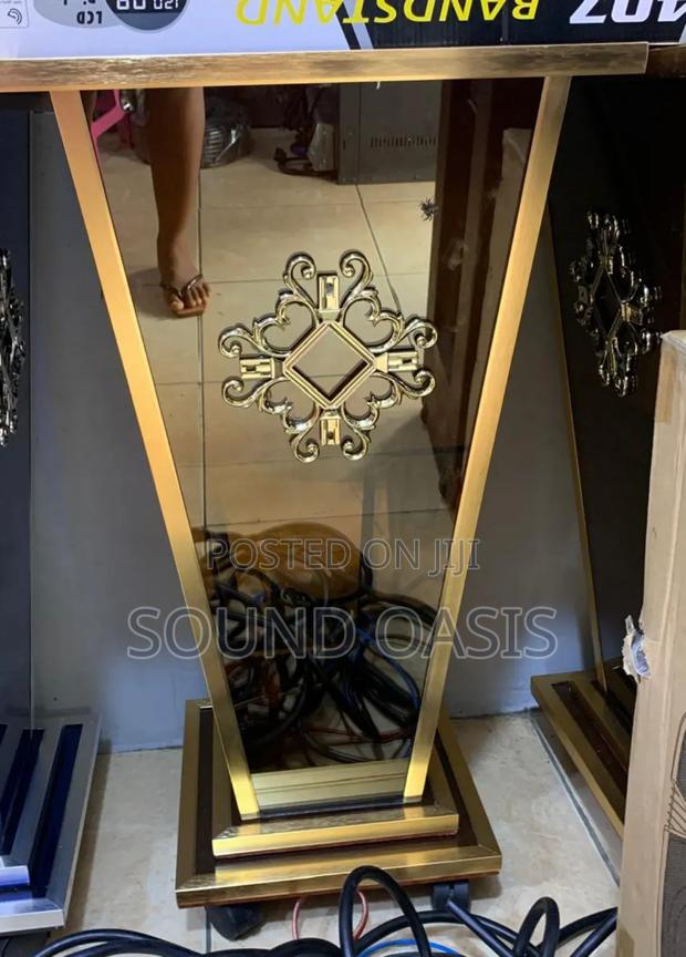 Sleek Design Brown Gold Glass Offertory Bowl · Photo 1
