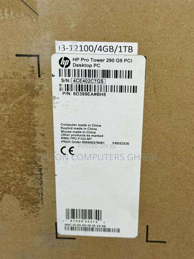 New Desktop Computer HP 290 G9 All-in-One 4GB Intel Core I3 HDD 1T photo 3