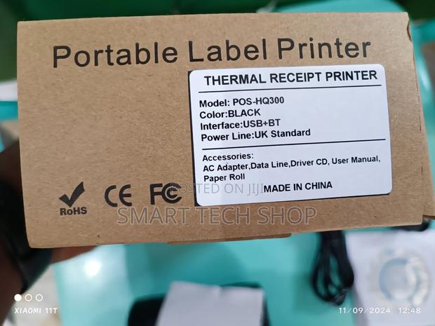 Hop-Hl300 Thermal Label Printer Supp Both Label + Receipts photo 5