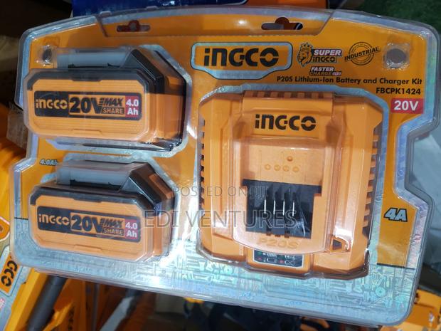Ingco 20V 2ah P20S Lithium-Ion Battery and Charger Fbcpk1424 · Photo 3