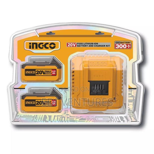Ingco 20V 2ah P20S Lithium-Ion Battery and Charger Fbcpk1424 · Photo 4