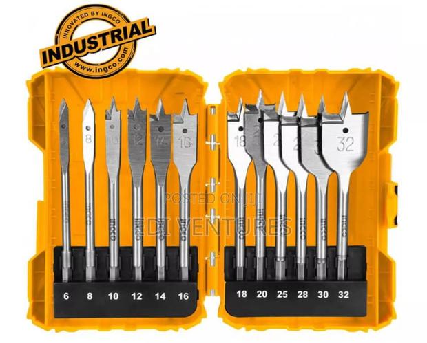 Ingco 12 PCS Flat Wood Drill Bits Set Akdl1201 · Photo 2