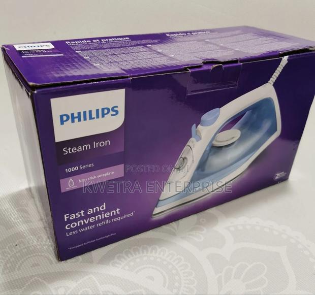 Philips Steam Iron 1000 Fast Convinient 250ml 2000w UK