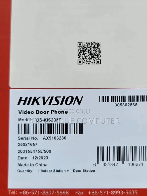 Brand New Hikvision 7 Inch Video Door Phone DS-KIS203T photo 4