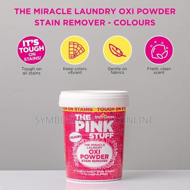 The Pink Stuff Miracle Laundry Oxi Powder Stain Remover, 1kg photo 4