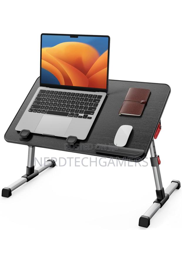 SAIJI Laptop Bed Tray Table, Adjustable Home Office Stand · Photo 2