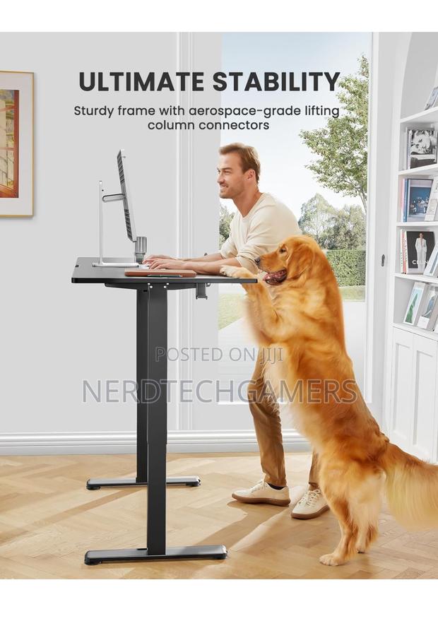 Ergear Height Adjustable Electric Standing Desk, 48 X 24 Inc · Photo 2