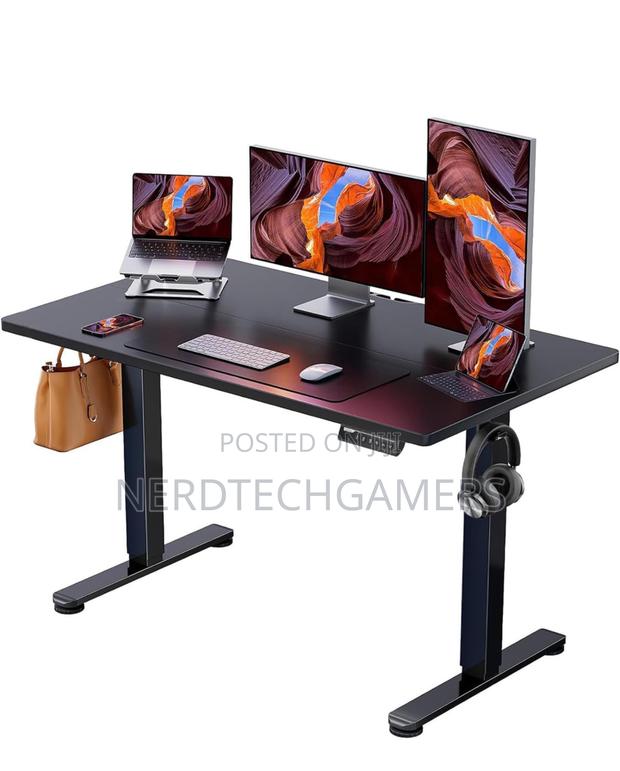Ergear Height Adjustable Electric Standing Desk, 48 X 24 Inc · Photo 1