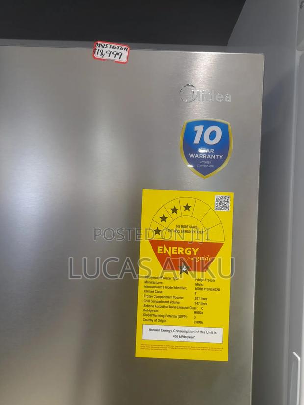 Midea 548liters Side by Side Fridge photo 2