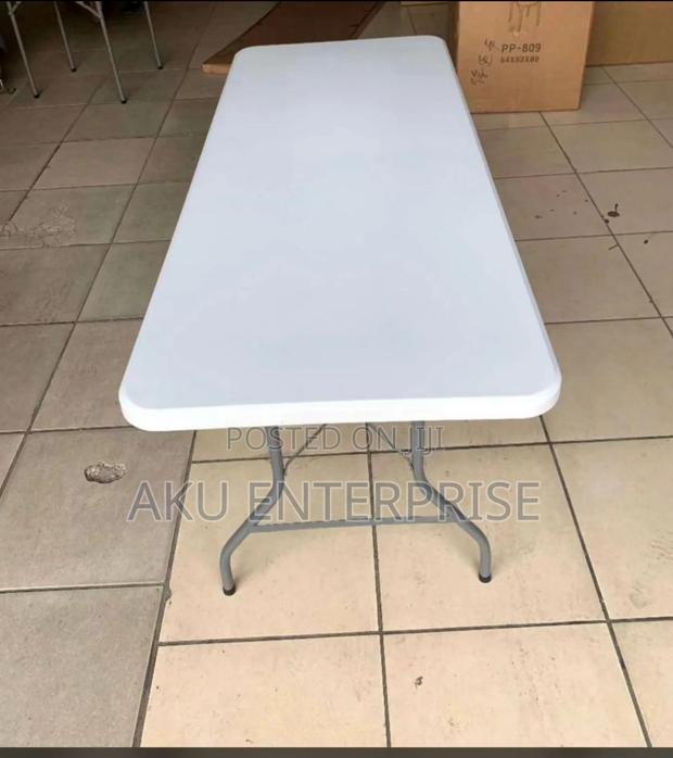 8 Seater Rectangular Table, White Table for Funeral, Party · Photo 2