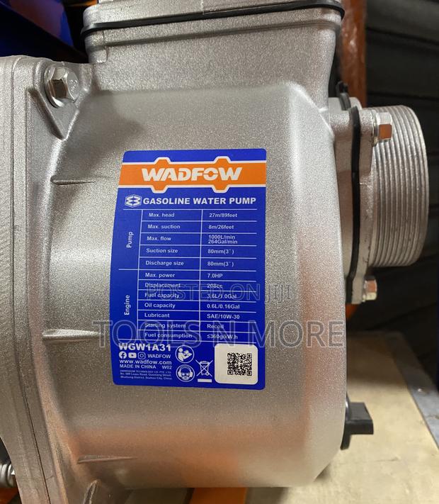 Wadfow Gasoline Water Pump 3” · Photo 4
