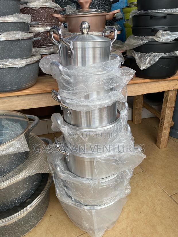 Quality Aluminum Pot 7 PCS Shinny Cookware