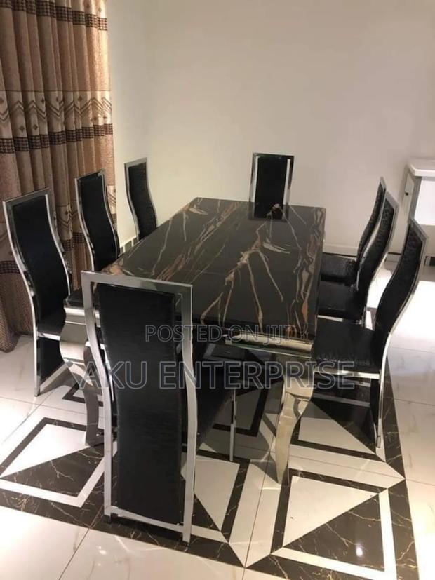 8 Chairs Marble Dinning Set Luxury · Photo 2