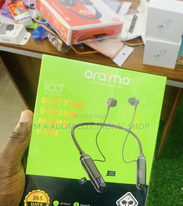 Quality Oraimo Bluetooth Neckband(Black) · Photo 2