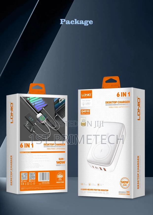 Ldnio 65w+35w+25w+15w Six Port Desktop Charger+Wireless photo 3