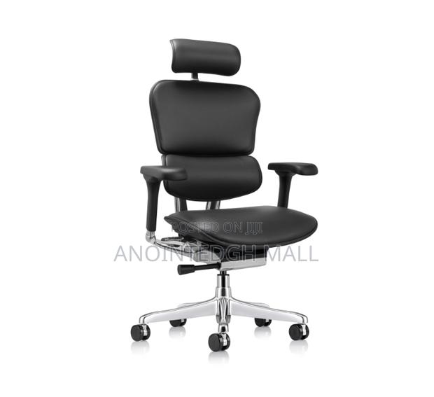 Executive Comfort Faux Leather Swivel Chair - Black