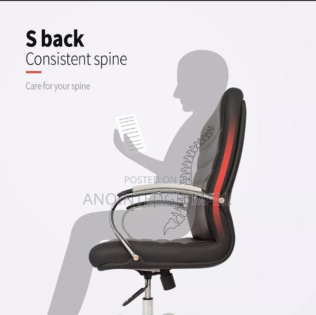 High Quality Leather Cushion Office Chair - Black · Photo 2