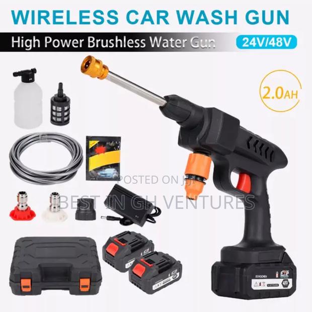 2 Batteries Cordless High Pressure Washer