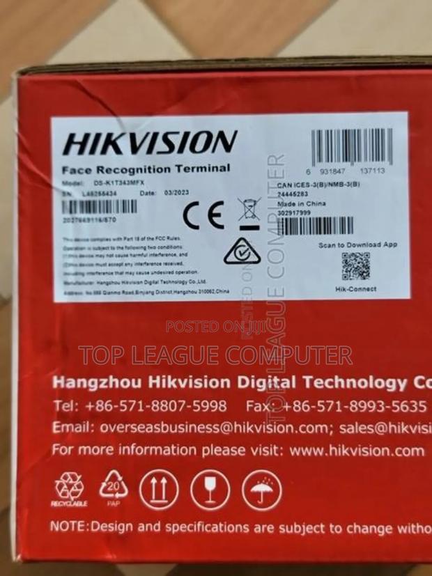 Hikvision DS-KIT343MFX Acess Control Face, Fingerprint photo 4