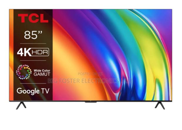 TCL 85′′ P745 UHD + HDR 10 TV (2023)| Metallic Bezel-Less