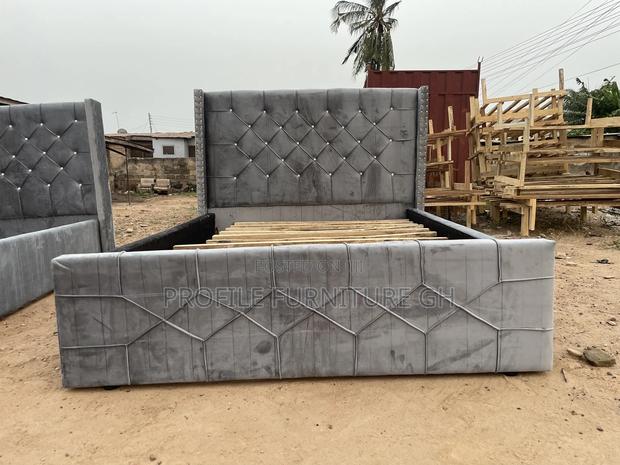 Available Gray Double Bed-frame//Free Delivery photo 2