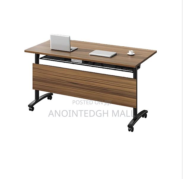 Modern Moveable Conference Desk 1.4m - Brown photo 2