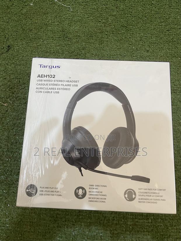 Original Targus Wired USB Headphone With Microphone UK