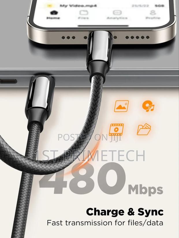 Ldnio 140w Type C to C Cable (2 Meters) photo 2