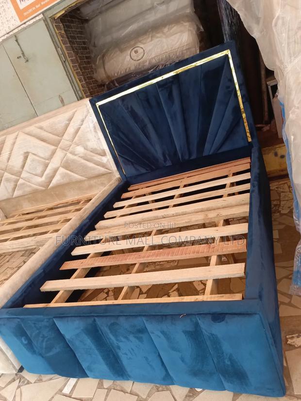 Solid Double Bed Frame 54x75. Freee Delivery · Photo 1