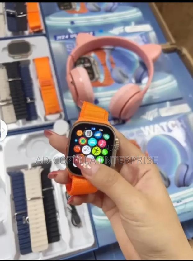 H24 Ultra 2 Headphones and Smart Watch Set