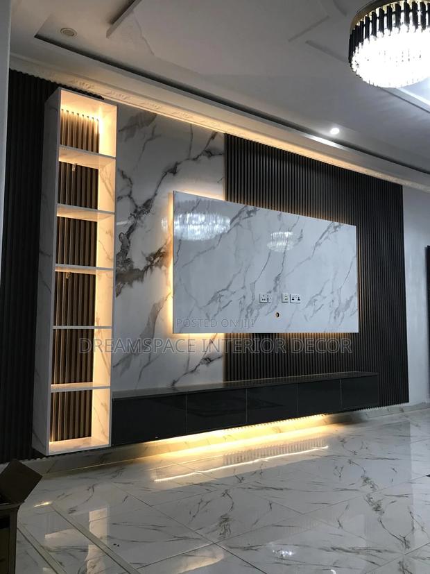 Tv Area Design(Modern Type) at Affordable Price photo 2