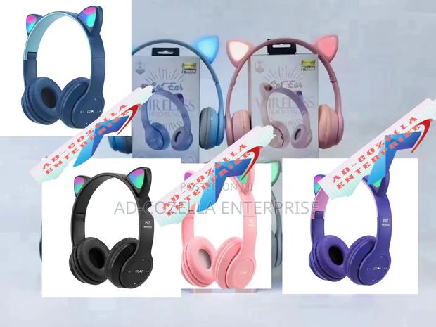 Fancy Bluetooth Headphones With Controls.