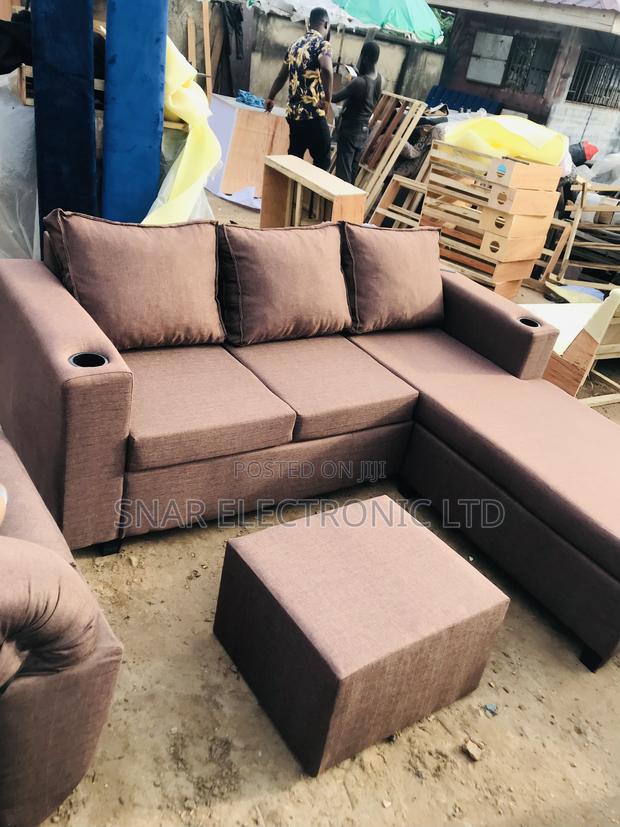 Brand New Corner Sofa-Bed With Storage,Dark Brown · Photo 2