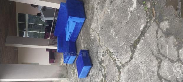 Brand Foreign L Shape Sofa Blue With a Centre Table