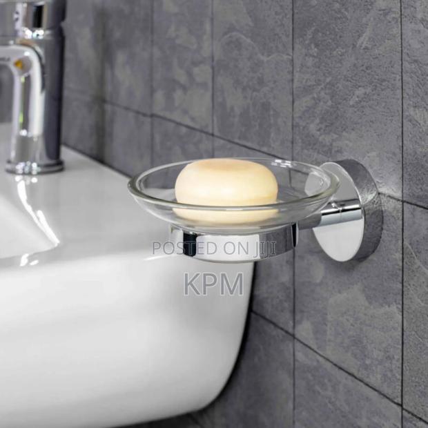 Round Glass Bathroom Soap Dish Hd