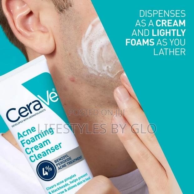 Cerave Acne Foaming Cream Wash 10% Benzoyl Peroxide · Photo 2