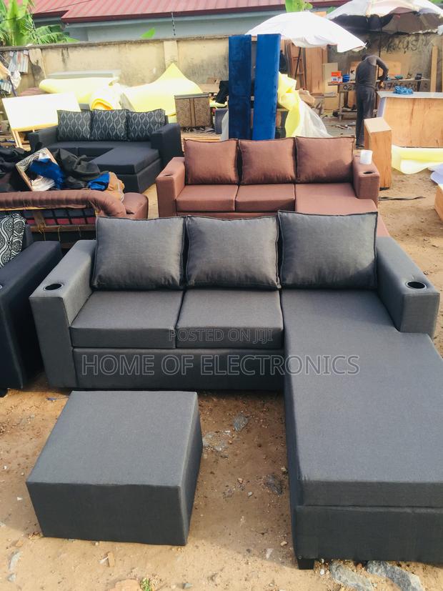 Enjoy Relax in L Shaped Sofa Chair(Black)*
